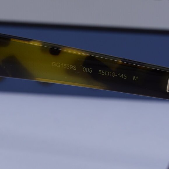 Gucci GG1539S 005 Square Sunglasses - Yellow Spotted Havana/Brown - Picture 8 of 13